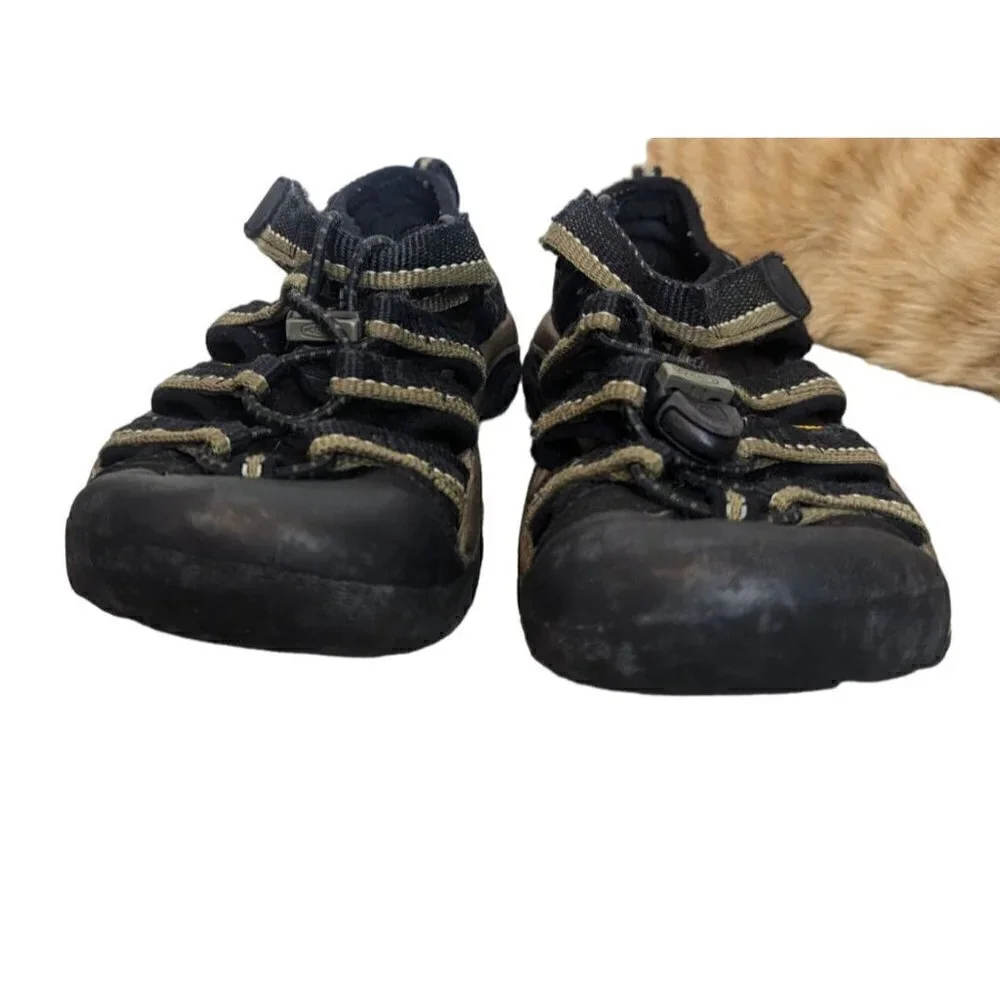 KEEN Kids Newport H2 Washable Footwear Sandals Black Brown Size 12